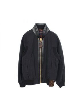 Louis Vuitton Monogram Short Jacket Fbp Nylon Leather Logo